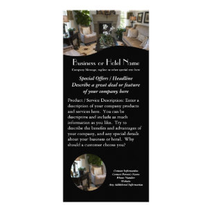 Carte Publicitaire Le design d'intérieur, support d'hôtel carde