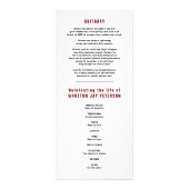 Carte Publicitaire Le passage d'une légende, un mémorial moderne roug (Dos)