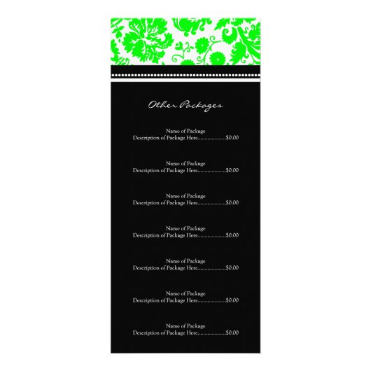 Carte Publicitaire Le support fait sur commande de salon carde la (Dos)