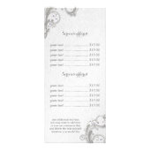 Carte Publicitaire Les parties scintillantes argentées avec les (Dos)