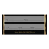 Carte Publicitaire Lèvres d'un 💋 d'or de certificat-prime jolies (Dos)