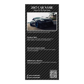 Carte Publicitaire Liste de modifications pour le salon automobile
