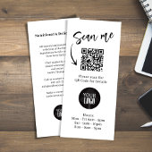 Carte Publicitaire Logo de brochure marketing Code QR simple