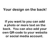 Carte Publicitaire Logo de l'entreprise holographique photo qr code i