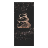 Carte Publicitaire Logo du Rose Gold Spa | Tarifs des services (Dos)