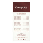 Carte Publicitaire Logo Élégance Terreuse Beauté, Bien-être, Spa Marr (Devant)