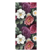 Carte Publicitaire Logo élégant floral foncé | Services de tarificati (Dos)