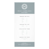 Carte Publicitaire LOGO INITIAL DÉCORATIF sur SLATE GRAY (Devant)