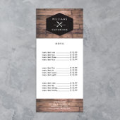 Carte Publicitaire Logo Rustique Crossed Fork Couteau Logo Distressed