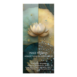Carte Publicitaire Lotus Reverie Conception de fleur de lotus