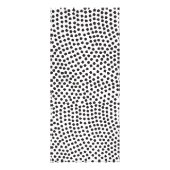 Carte Publicitaire Luxe Black Confetti Dots II avec barre dorée (Dos)