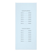 Carte Publicitaire Manucure Pédicure Prestations de salon de manucure (Dos)