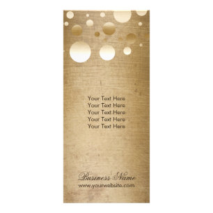 Carte Publicitaire Maquillage Artiste Gold Confetti Dots Grunge