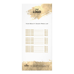 Carte Publicitaire maquillage artiste salon de beauté liste des prix