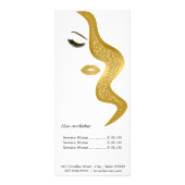 Carte Publicitaire Maquillage avec effet parties scintillant (Dos)