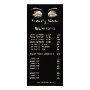 Carte Publicitaire Maquillage Eyelash moderne Artiste Salon Prix