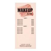 Carte Publicitaire Maquillage rose élégant et moderne en rouge à lèvr (Dos)