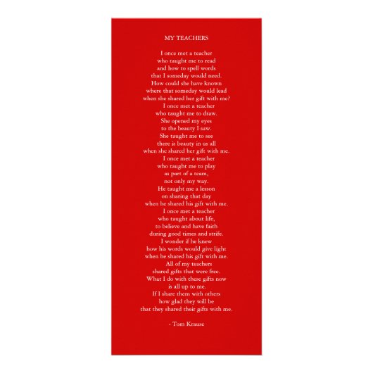 CARTE PUBLICITAIRE MES PROFESSEURS (Devant)