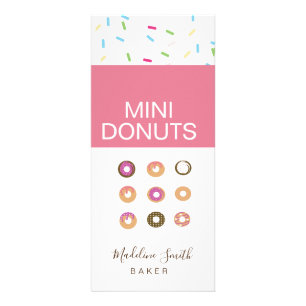 Carte Publicitaire Mini Donuts Baker Boulangerie Maison Friandises