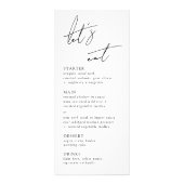 Carte Publicitaire Minimaliste Moderne & Script Fantaisiste (Devant)