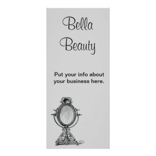 Carte Publicitaire Miroir Vintage