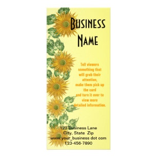 Carte Publicitaire Modèle Abstrait de la feuille florale