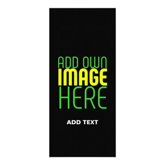 CARTE PUBLICITAIRE MODÈLE DE TEXTE D'IMAGE NOIRE SIMPLE ET MODERNE (Devant)