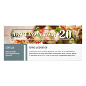 Carte Publicitaire Modèle élégant de bon de cadeau de promotion de (Dos)