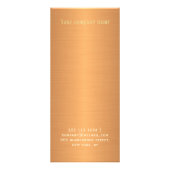 Carte Publicitaire Modern abstract art painting copper gold pricelist (Dos)