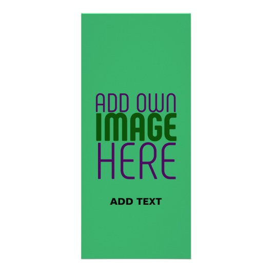 CARTE PUBLICITAIRE MODERNE ÉDITABLE EMERALD GREEN IMAGE MODÈLE TEXTE (Devant)