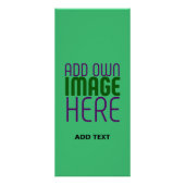 CARTE PUBLICITAIRE MODERNE ÉDITABLE EMERALD GREEN IMAGE MODÈLE TEXTE (Dos)