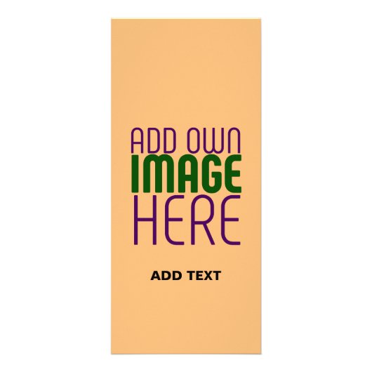 CARTE PUBLICITAIRE MODERNE ÉDITABLE PEACH ORANGE IMAGE MODÈLE TEXTE (Devant)