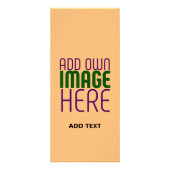 CARTE PUBLICITAIRE MODERNE ÉDITABLE PEACH ORANGE IMAGE MODÈLE TEXTE (Dos)