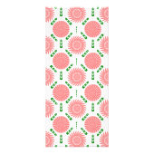 Carte Publicitaire motif à fleurs roses (Dos)