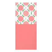 Carte Publicitaire motif aux fleurs roses (Devant)