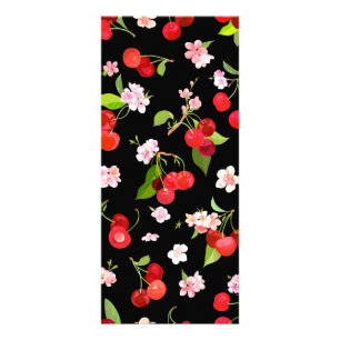 Carte Publicitaire Motif cerise 2
