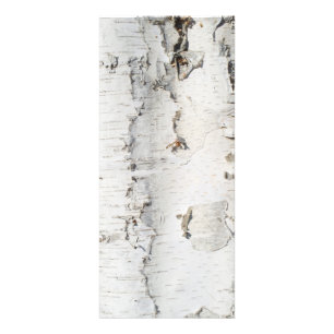 Carte Publicitaire Motif d'écorce de bouleau