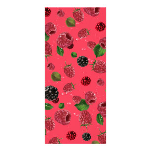 Carte Publicitaire Motif framboise