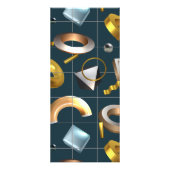 Carte Publicitaire Motif géométrique 3D (Dos)