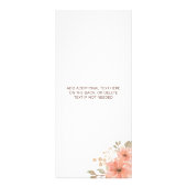 Carte Publicitaire Nettoyer les fleurs blanches et roses Service de t (Dos)