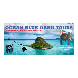 CARTE PUBLICITAIRE OCÉAN BLUE OAHU.TOURS