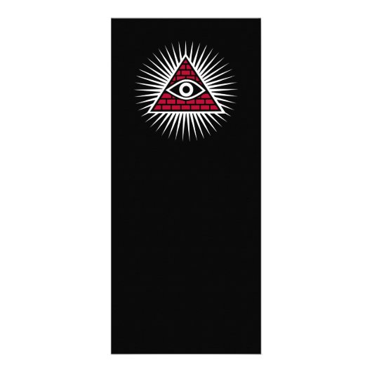 Carte Publicitaire Oeil freemasonique (Devant)
