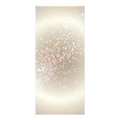 Carte Publicitaire Or céleste Confetti (Dos)
