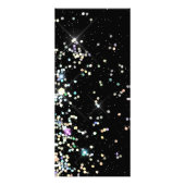 Carte Publicitaire Paillettes holographiques élégantes Maquilleuse No (Dos)