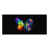 Carte Publicitaire Papillon arc-en-ciel (Devant)