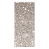 Carte Publicitaire Parties scintillant d'argent et beauté glamour (Dos)