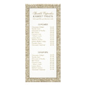 Carte Publicitaire Parties scintillant Look Glamor Rack Card (Dos)