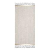 Carte Publicitaire Parties scintillant moderne Silver Linge Salon de  (Dos)