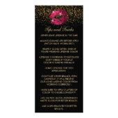 Carte Publicitaire Parties scintillant rose chaud Instructions 3 (Dos)