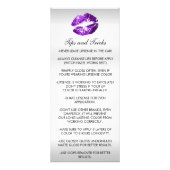 Carte Publicitaire Parties scintillant violet - Instructions 2 (Dos)